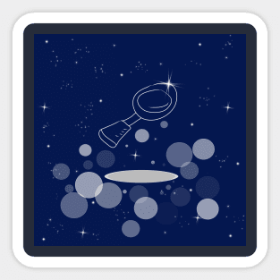 frying pan, food, restaurant, cooking, cook, cafe, holiday, space,  galaxy, stars, cosmos, Sticker